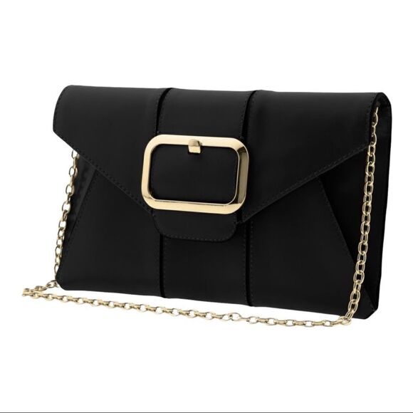 Banana‎ Republic Freja Envelope Convertible Clutch - Black - Picture 1 of 10